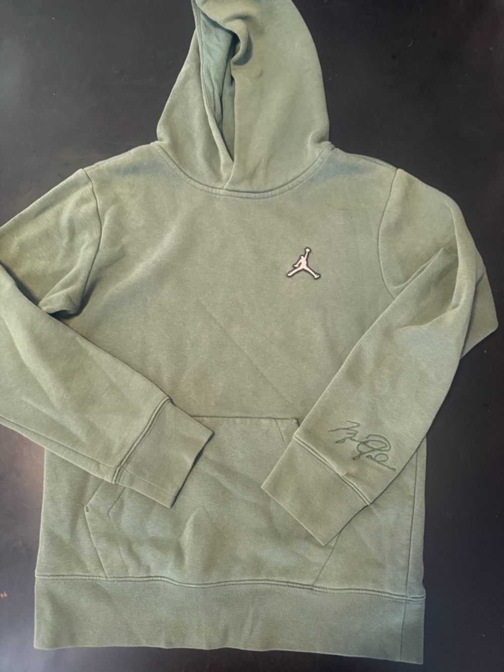 Jordan boys Olive Green Pullover Hoodie